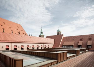 Blick auf die Dachterrasse